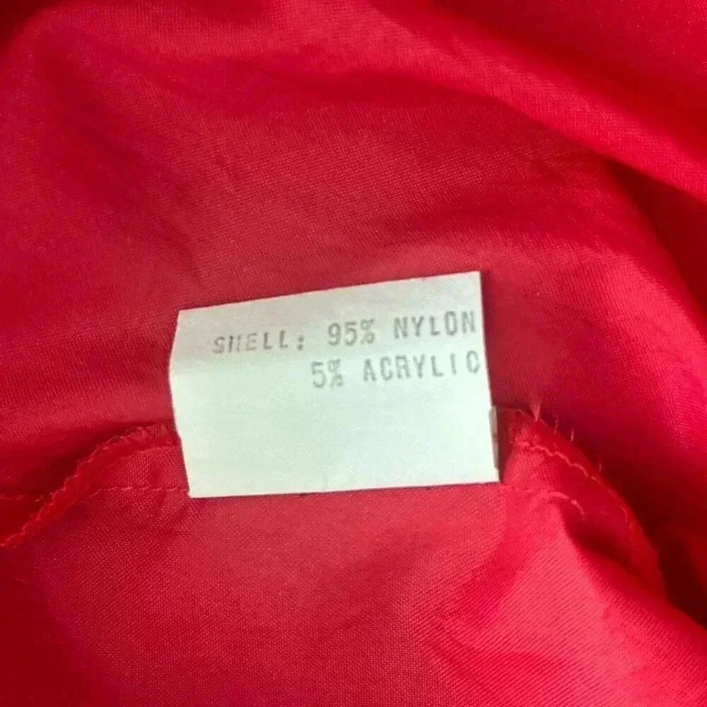 Vintage 80s Kaelin Ski Wear Windbreaker Mens Large Red Pullover Casual Jacket‎